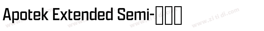 Apotek Extended Semi字体转换 Apotek Extended Semi字体转换